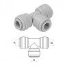 Złączka DMfit ATU040404 Trójnik  1/4" T x 1/4" T x 1/4" T